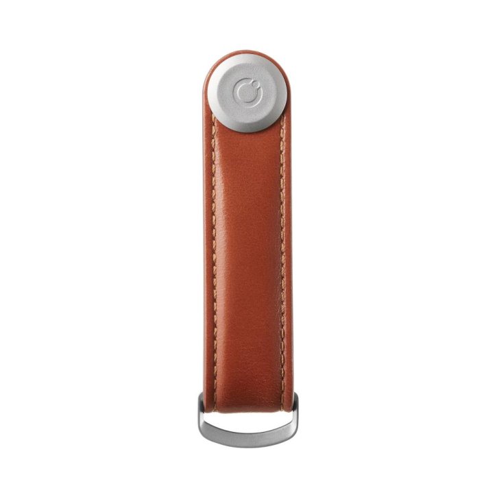 orbitkey Schlüssel-Organizer leather cognac with tan stitching